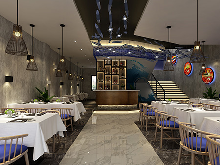 杭州余杭區(qū)大帥龍蝦店裝修設(shè)計案例