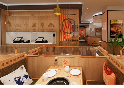 原木火鍋店裝修設計案例