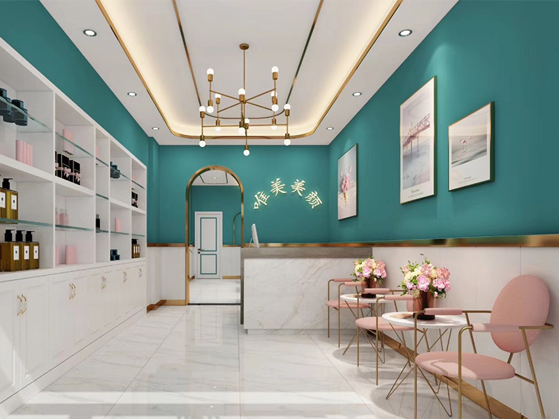 唯美美顏美容院裝修設(shè)計案例
