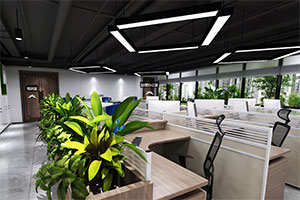 大型辦公室裝修設計全景圖