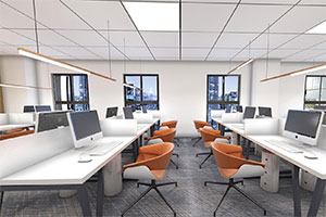 咨詢服務(wù)公司辦公室裝修設(shè)計(jì)全景圖