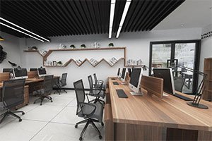 300方辦公室裝修設計案例