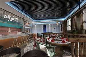 香辣火鍋店裝修設(shè)計全景案例