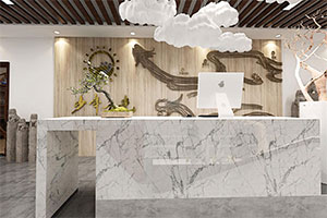 中式國學(xué)館裝修設(shè)計(jì)全景圖